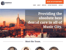 Tablet Screenshot of kendrickdentalgroup.com